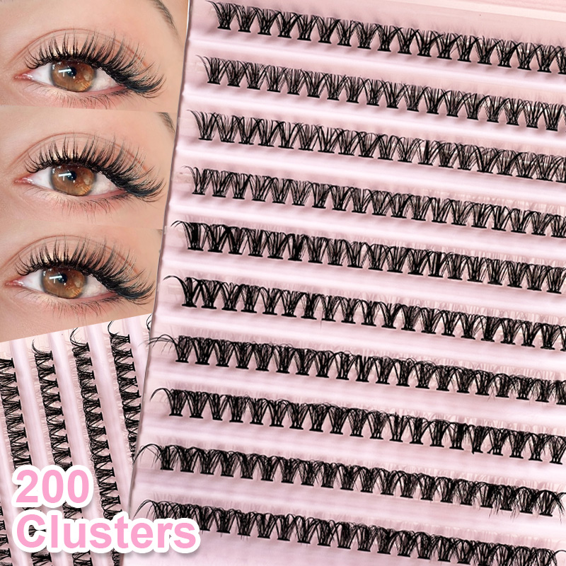 Eyelash Extension Natural Look - Cílios individuais para cílios, 8-16mm, 200