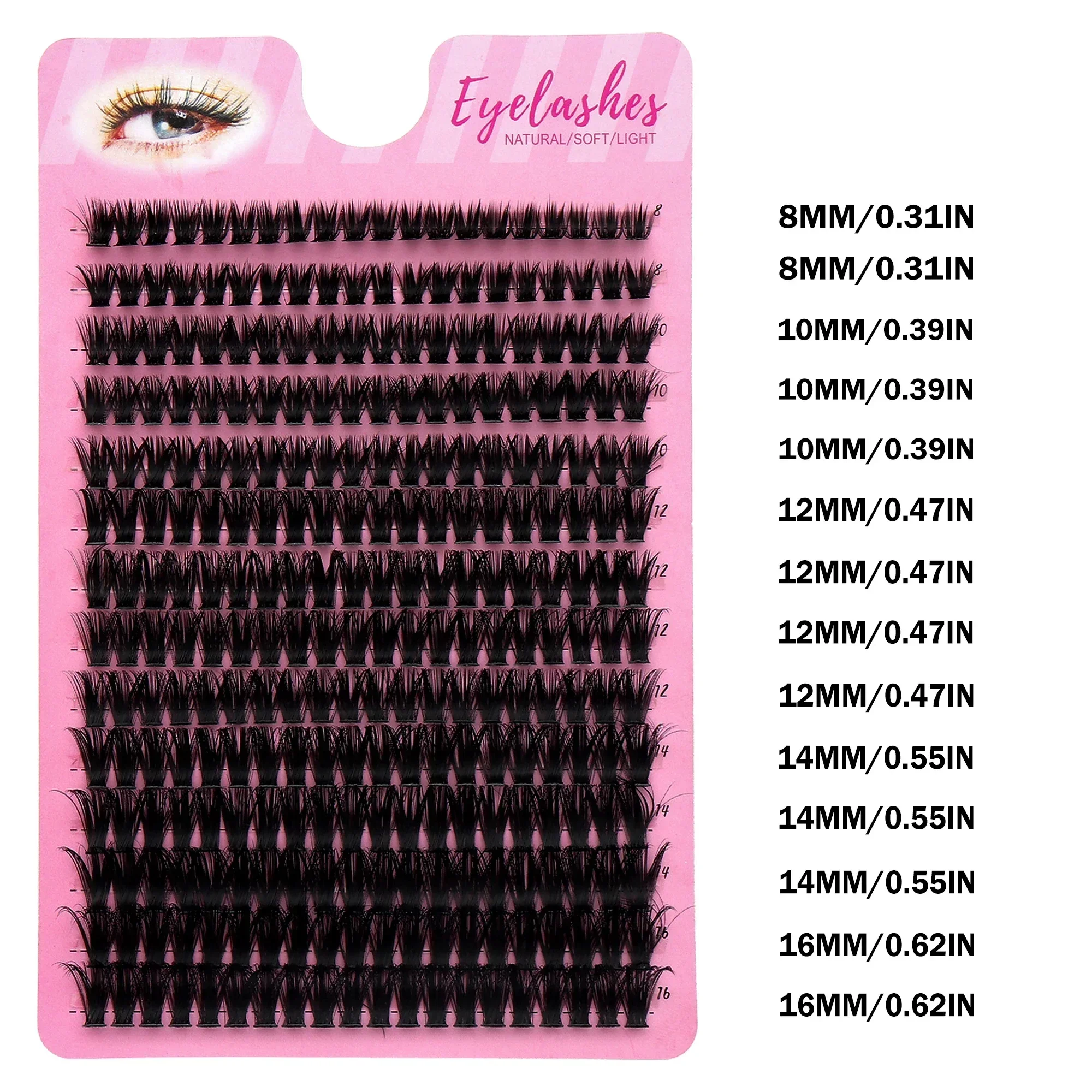 Cílios postiços em tufos, esti - Eyelash Extension Russian avaliação e preço