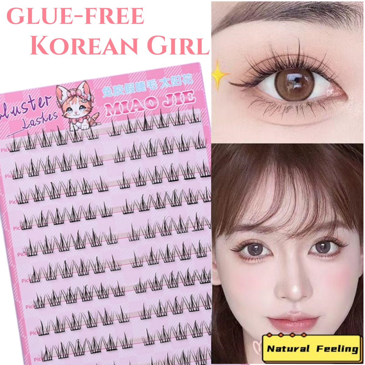 MIAOJIE Cílios postiços sem co - Eyelash Extension Human Hair avaliação e preço