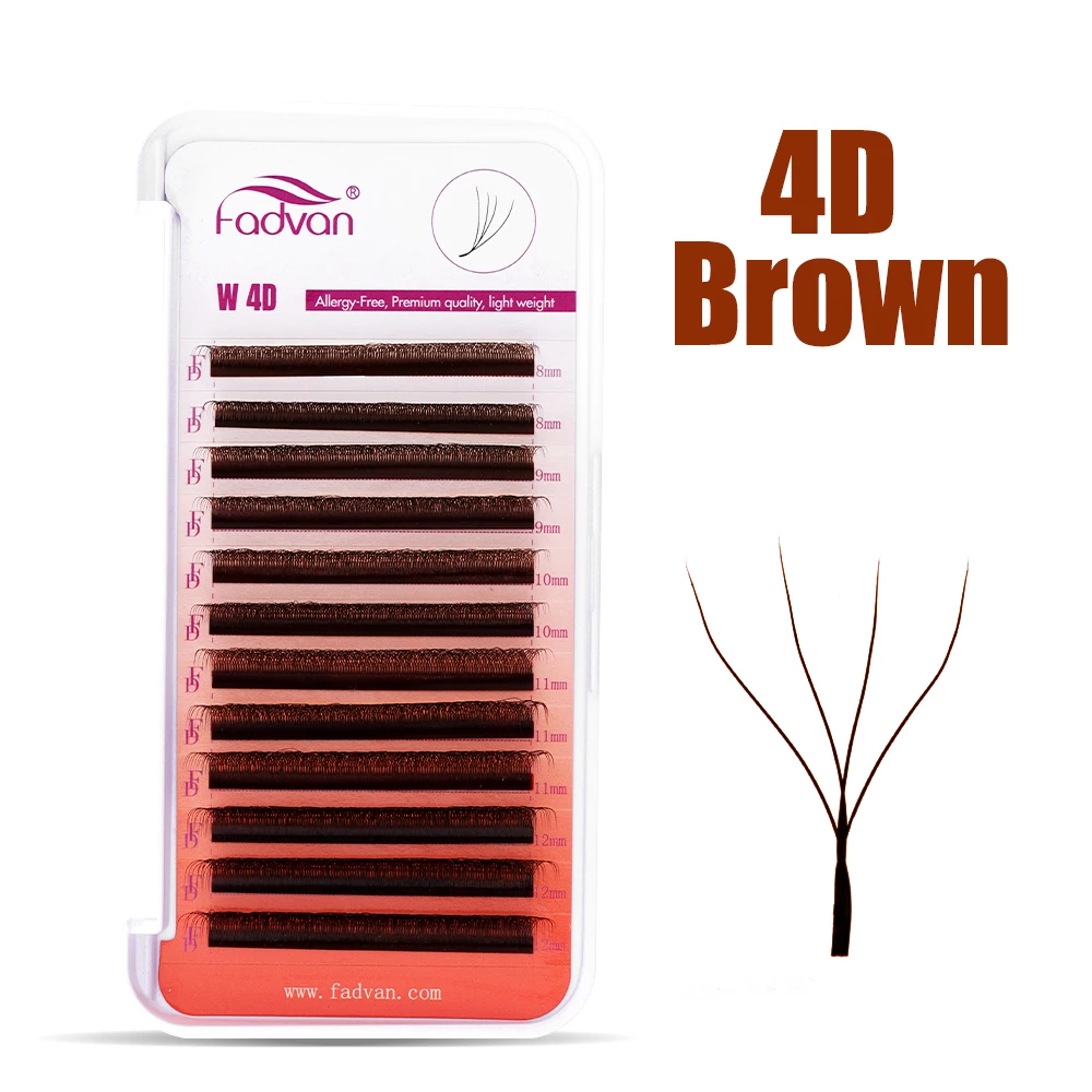 FADVAN Marrom 3D/4D W Forma D  - Eyelash Extension Human Hair avaliação e preço