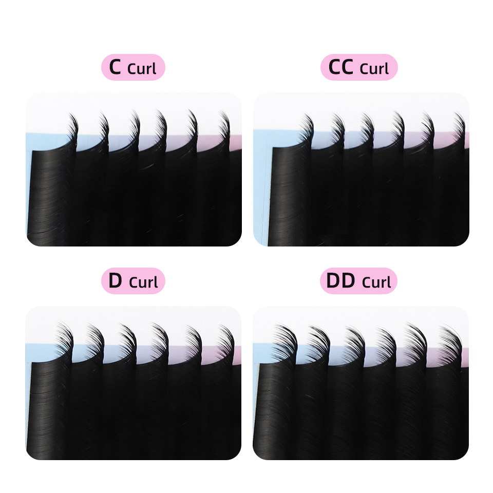 RUJADE 5 Casos/lote Extensões  - Eyelash Extension For Asian Eyes avaliação e preço